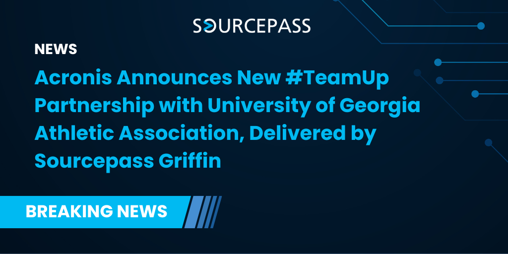 Acronis Announces New #TeamUp Partnership with University of Georgia Athletic Association, Delivered by Sourcepass Griffin