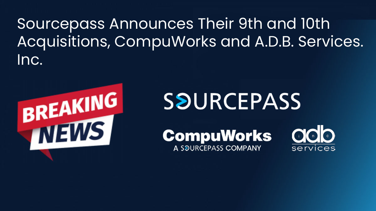 Sourcepass Announces Their 9th and 10th Acquisitions, CompuWorks and A.D.B. Services. Inc.
