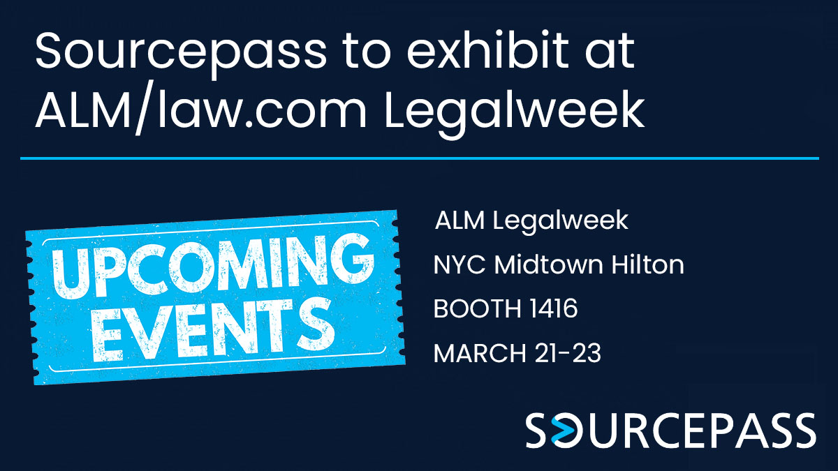 Sourcepass to exhibit at ALM/law.com Legalweek