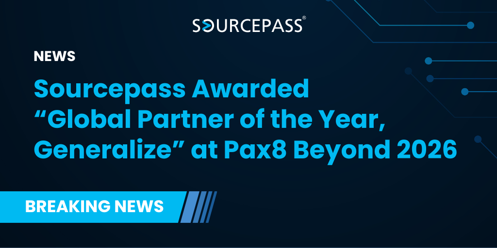Sourcepass Awarded “Global Partner of the Year, Generalize” at Pax8 Beyond 2026