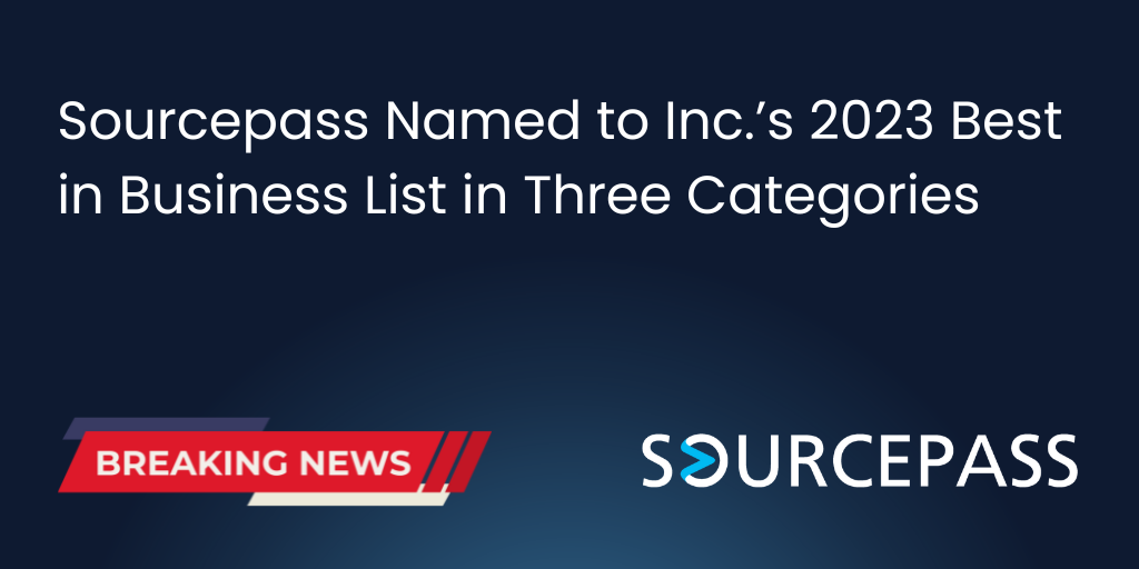 Sourcepass Named to Inc’s 2023 Best in Business List in Three Categories